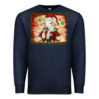 Navy christmas lamb Premium Sweatshirt - Jasminsmagicworld