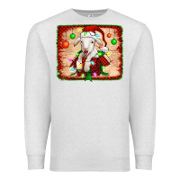 Oatmeal Heather christmas lamb Premium Sweatshirt - Jasminsmagicworld
