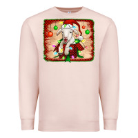 Pale Pink christmas lamb Premium Sweatshirt - Jasminsmagicworld