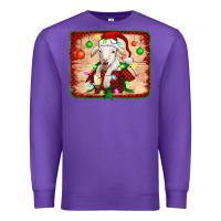 Purple christmas lamb Premium Sweatshirt - Jasminsmagicworld
