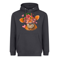 Smoke valentines day orange cow Heavyweight Hoodie - Jasminsmagicworld