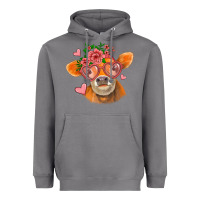 Storm valentines day orange cow Heavyweight Hoodie - Jasminsmagicworld