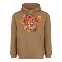 Toasted Coconut valentines day orange cow Heavyweight Hoodie - Jasminsmagicworld
