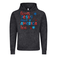 Vintage Black love jesus and america too Vintage Hoodie - JahusDesignShop