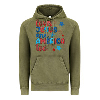Vintage Olive love jesus and america too Vintage Hoodie - JahusDesignShop