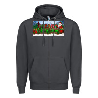 Smoke merry christmas with santa claus license plate Zipper Hoodie - BundleAndBundleShop