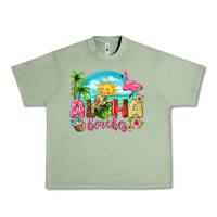 Oil Green aloha beaches Urban Heavy Tee - texasbilliewilder