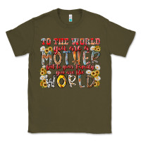 Army Green mother world Classic Tee - RacoonDesign