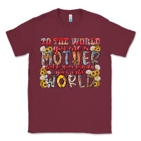 Burgundy mother world Classic Tee - RacoonDesign