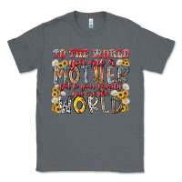 Charcoal Heather mother world Classic Tee - RacoonDesign