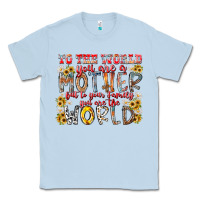 Dusty Blue mother world Classic Tee - RacoonDesign