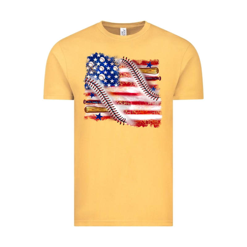 Baseball American Flag Vintage Tee by texasbilliewilder | Teevron