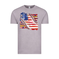 Vintage Zinc baseball american flag Vintage Tee - texasbilliewilder