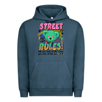 Pigment Midnight Navy street rules Urban Hoodie - Artiststas