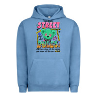 Pigment Pebble Blue street rules Urban Hoodie - Artiststas