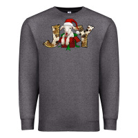Charcoal Heather joy christmas lamb Premium Sweatshirt - Jasminsmagicworld