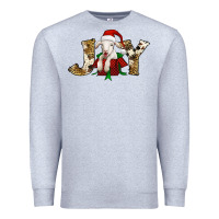 Heather Grey joy christmas lamb Premium Sweatshirt - Jasminsmagicworld
