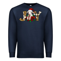 Navy joy christmas lamb Premium Sweatshirt - Jasminsmagicworld