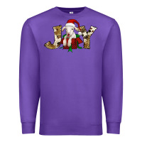 Purple joy christmas lamb Premium Sweatshirt - Jasminsmagicworld