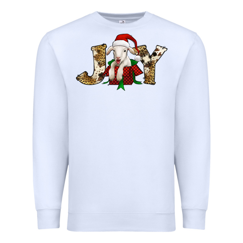Joy Christmas Lamb Premium Sweatshirt by Jasminsmagicworld | Teevron