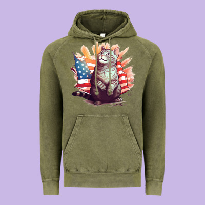 Cat8 Vintage Hoodie Designed By Unal Design