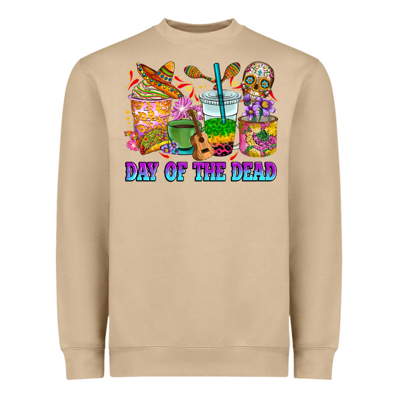 Day Of The Dead Coffee Cups Heavyweight Sweatshirt by RanaPortraitStore | Teevron