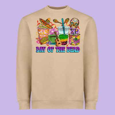 Heavyweight Sweatshirt Day of the dead coffee cups