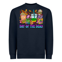 Navy Day of the dead coffee cups Heavyweight Sweatshirt - RanaPortraitStore