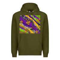 Army Green mardi gras fleur delis leopard and cowhide Premium Hoodie - AdoDesignShop