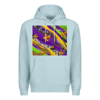 Blue Mist mardi gras fleur delis leopard and cowhide Premium Hoodie - AdoDesignShop
