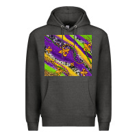 Charcoal Heather mardi gras fleur delis leopard and cowhide Premium Hoodie - AdoDesignShop