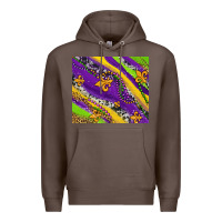 Coffee mardi gras fleur delis leopard and cowhide Premium Hoodie - AdoDesignShop