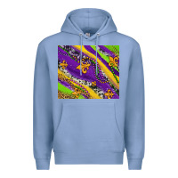 Colony Blue mardi gras fleur delis leopard and cowhide Premium Hoodie - AdoDesignShop