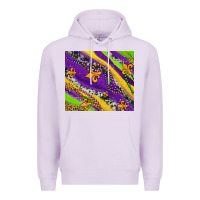 Lilac mardi gras fleur delis leopard and cowhide Premium Hoodie - AdoDesignShop
