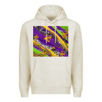 Oatmeal Heather mardi gras fleur delis leopard and cowhide Premium Hoodie - AdoDesignShop