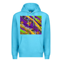 Ocean Blue mardi gras fleur delis leopard and cowhide Premium Hoodie - AdoDesignShop
