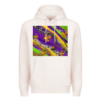 Pale Pink mardi gras fleur delis leopard and cowhide Premium Hoodie - AdoDesignShop