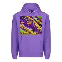 Purple mardi gras fleur delis leopard and cowhide Premium Hoodie - AdoDesignShop