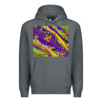 Rock mardi gras fleur delis leopard and cowhide Premium Hoodie - AdoDesignShop
