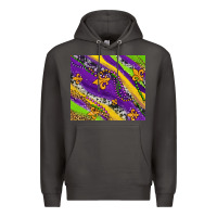 Smoke mardi gras fleur delis leopard and cowhide Premium Hoodie - AdoDesignShop