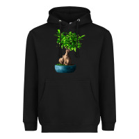 Black Ficus Ginsenge Heavyweight Hoodie - LillyAllenDesigns