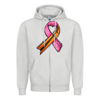 Dove Grey breast cancer sport ribbons Zipper Hoodie - AdoDesignShop