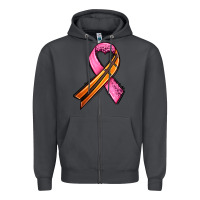 Smoke breast cancer sport ribbons Zipper Hoodie - AdoDesignShop