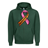 Sports Green breast cancer sport ribbons Zipper Hoodie - AdoDesignShop