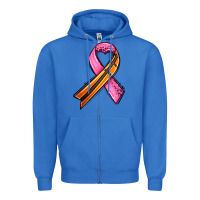 True Royal breast cancer sport ribbons Zipper Hoodie - AdoDesignShop