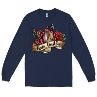 Navy hair hustler spray Long Sleeve Tee - SublimationCraftShop