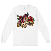 White hair hustler spray Long Sleeve Tee - SublimationCraftShop