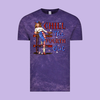 Vintage Tee chill the fourth out 4th july