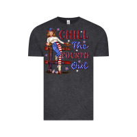 Vintage Black chill the fourth out 4th july Vintage Tee - texasbilliewilder