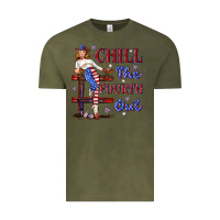 Vintage Olive chill the fourth out 4th july Vintage Tee - texasbilliewilder